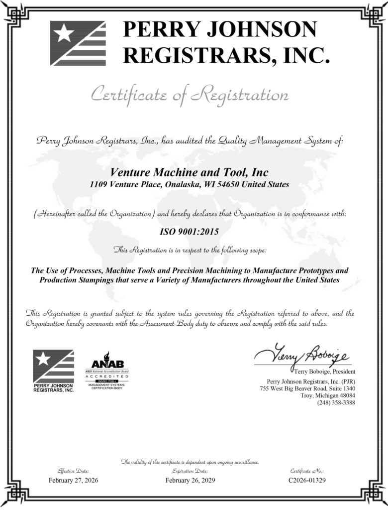 ISO 9001 Certificate
